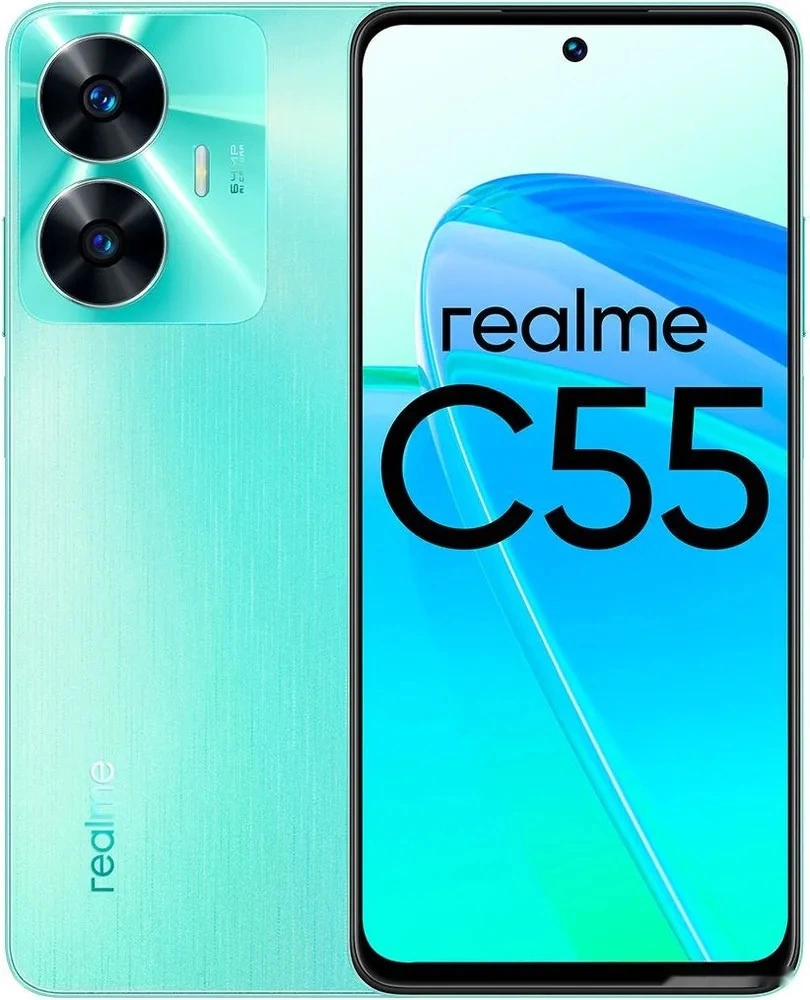 Купить смартфон realme c55 6gb/128gb с nfc международная версия (зеленый)  по низким ценам - agroup.by